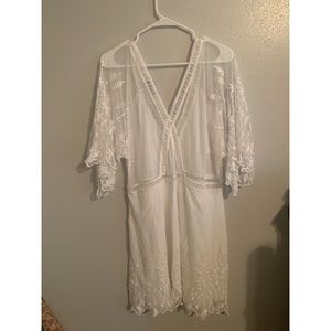 Boohoo white dress size 18